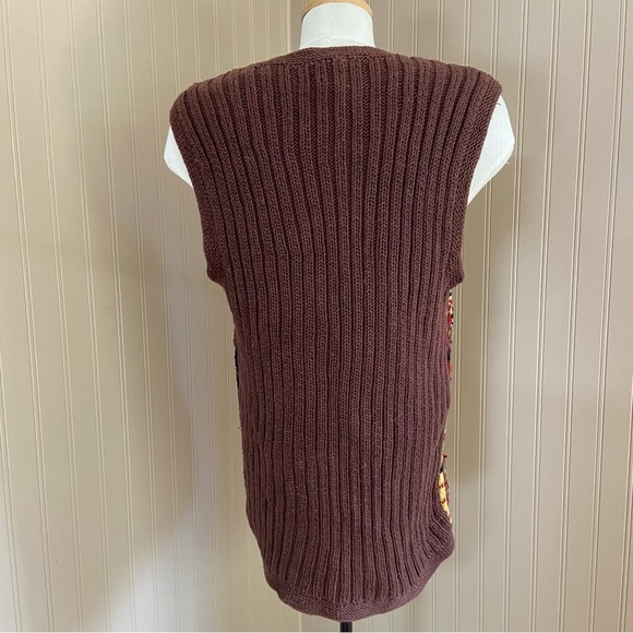 Cambridge Country Store Ramie Cotton Vintage Knit Sweater Vest Size 8 - Picture 9 of 9